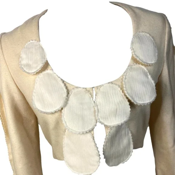 RODARTE Cashmere & Silk Cropped Bolero Jacket Size 4 NWT from Bergdorf Goodman - Picture 5 of 15